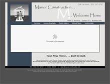 Tablet Screenshot of manorconstruction.net